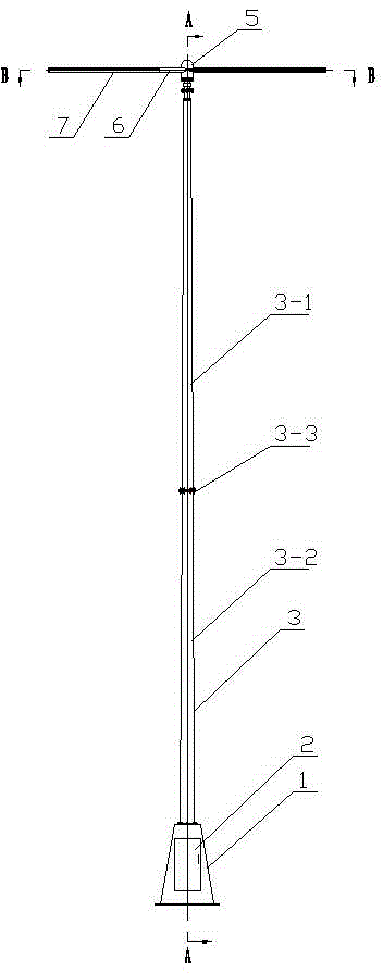 High rod power-free rotary sprayer