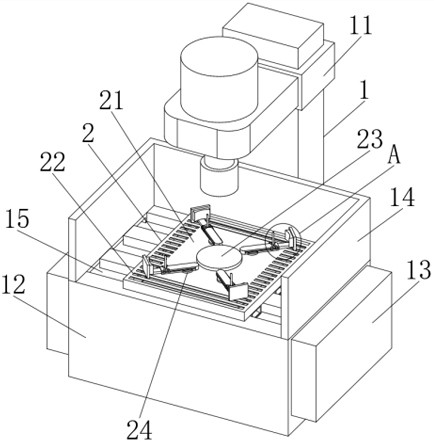 Material clamping and positioning device of cylinder honing machine