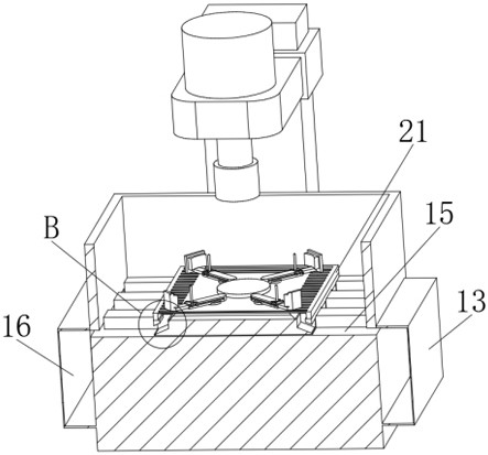 Material clamping and positioning device of cylinder honing machine