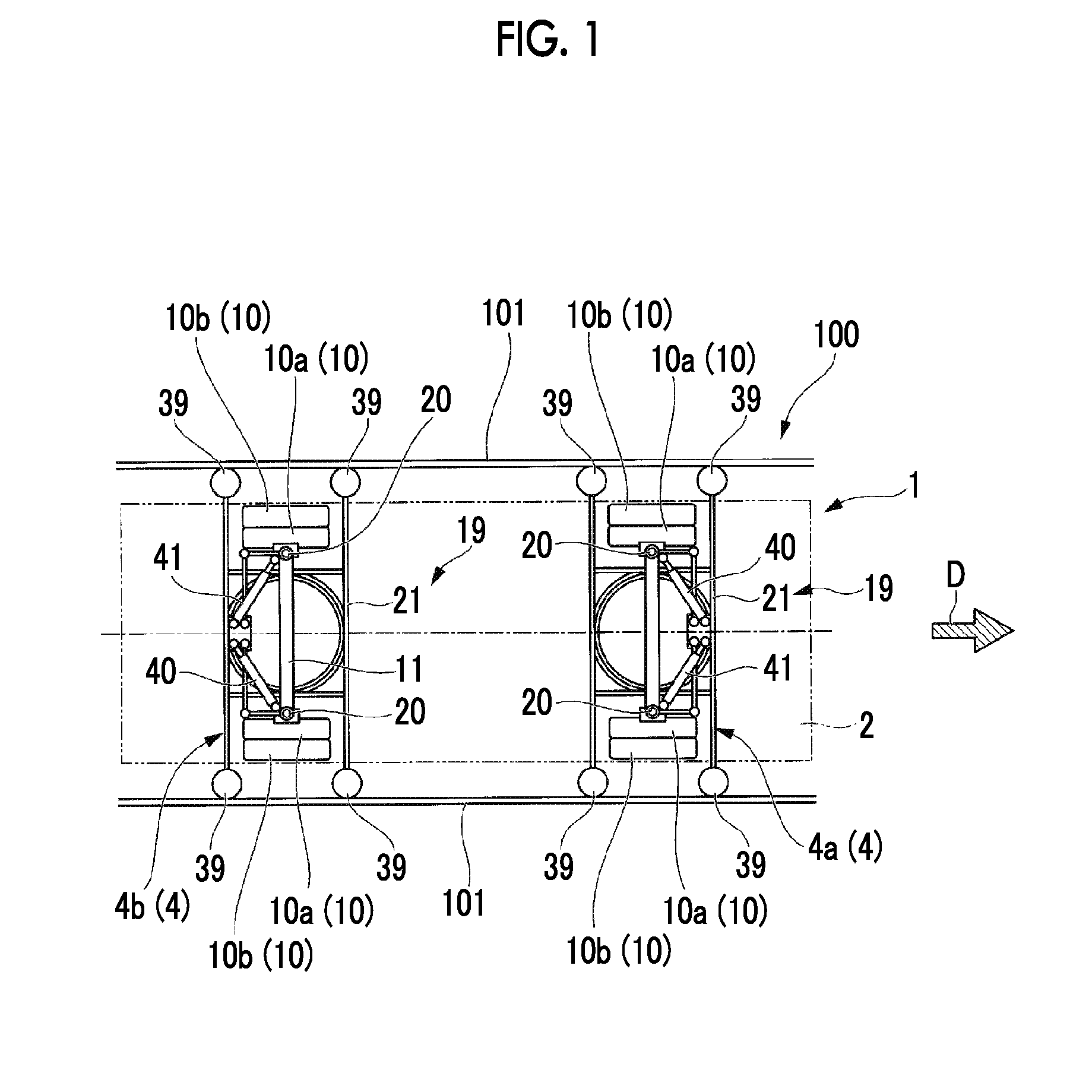 Steering bogie, and vehicle for track-based transportation system