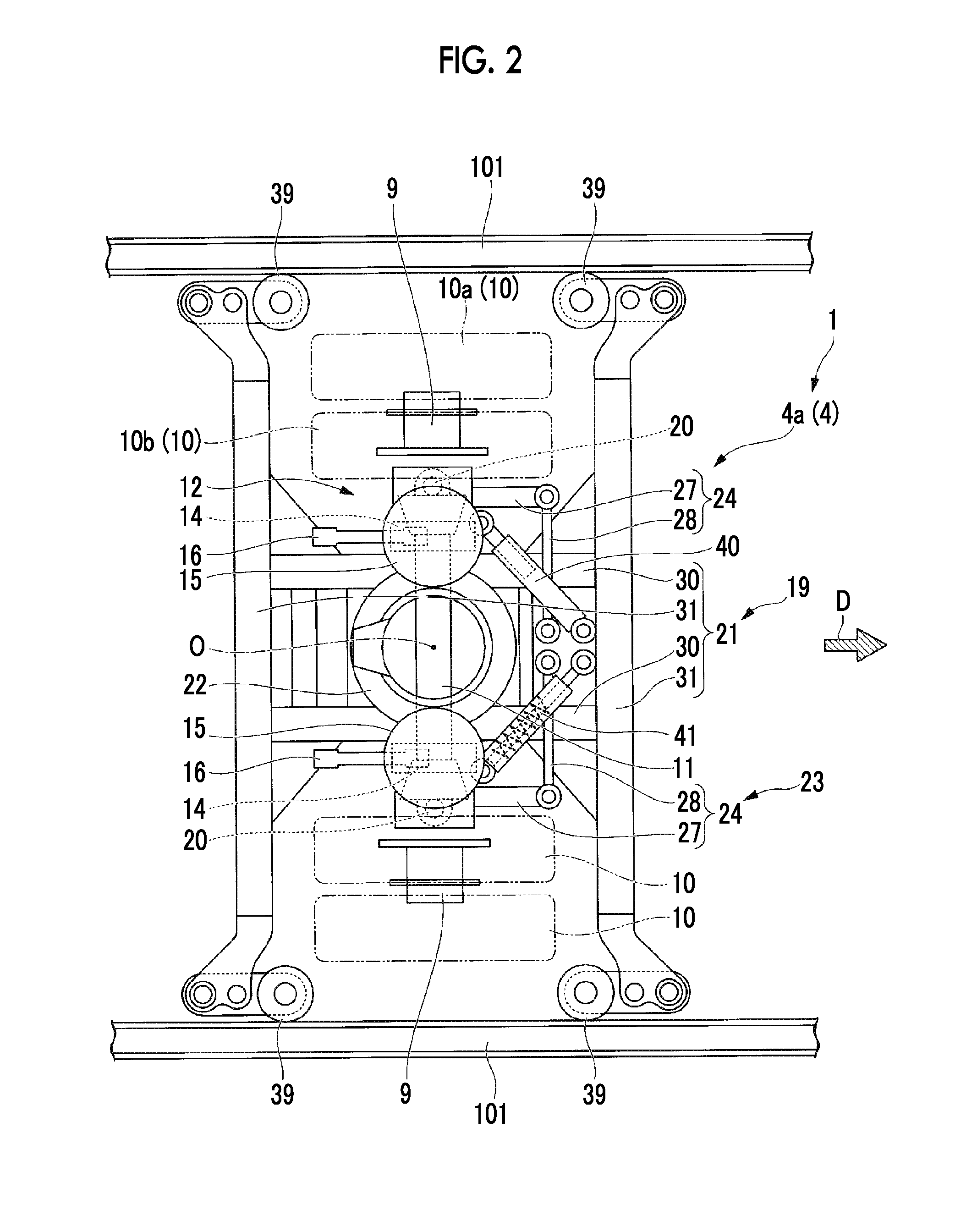 Steering bogie, and vehicle for track-based transportation system