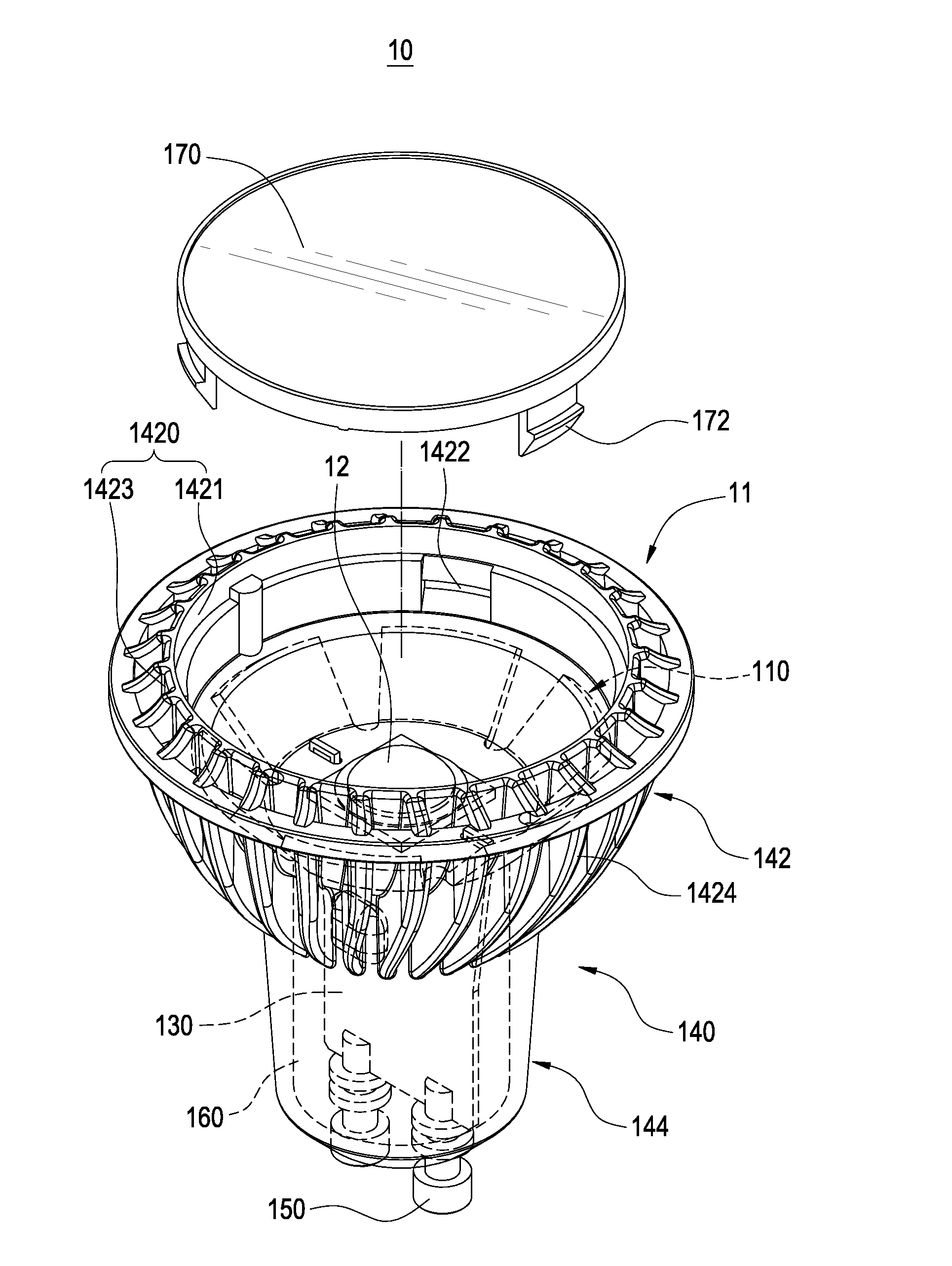 Illiminant device and manufacturing method of lamp holder