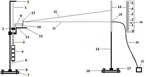 Experimental instrument for measuring Young modulus of metal wire through reflection type laser method