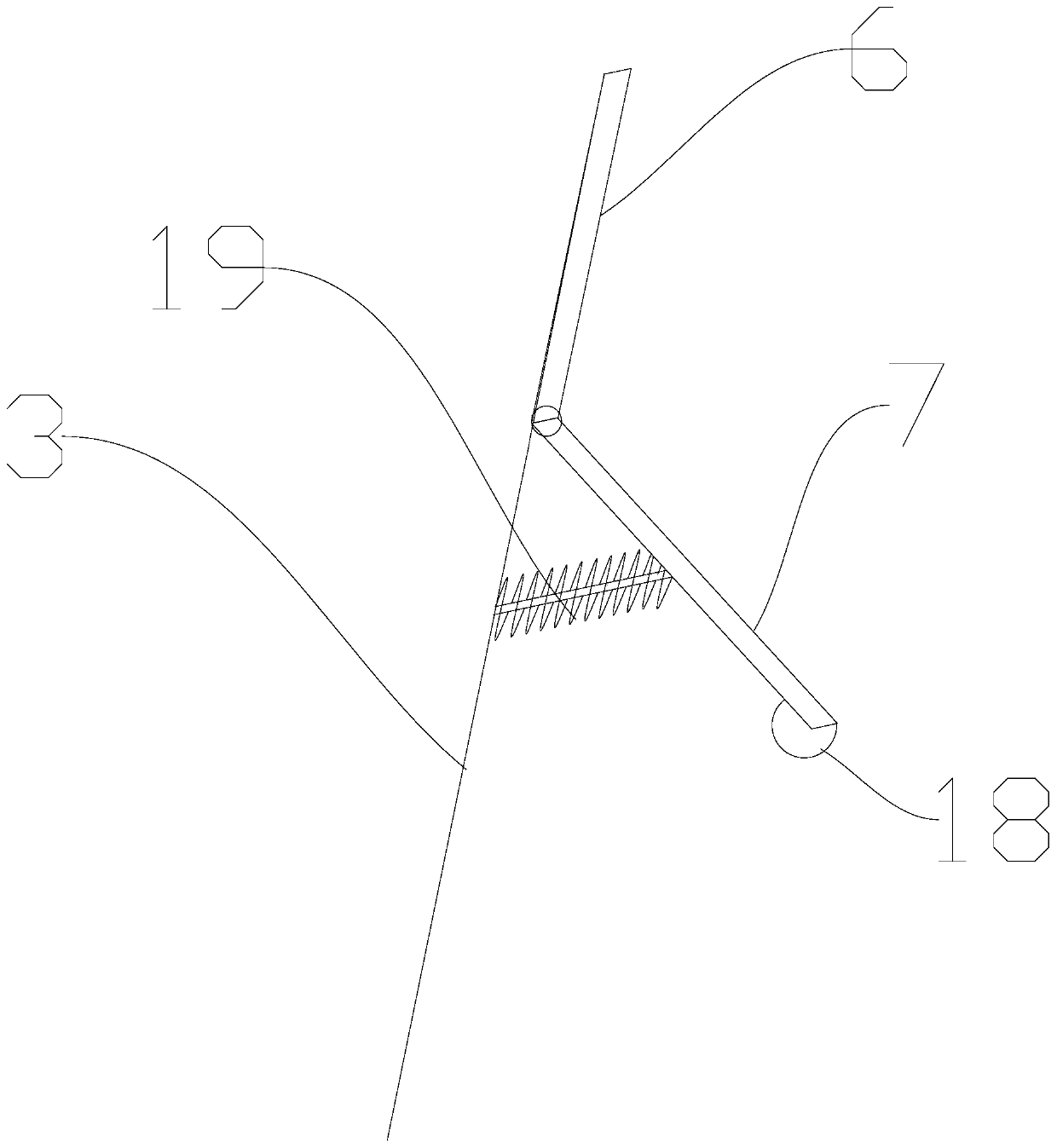 Domestic garbage collecting device and use method thereof