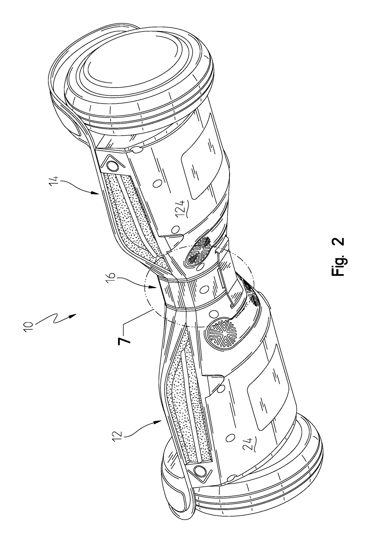 Gear drive two-wheel scooter