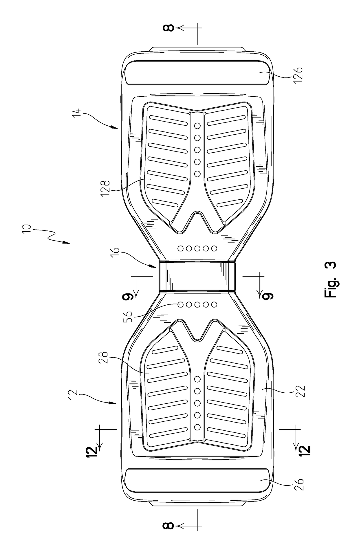 Gear drive two-wheel scooter