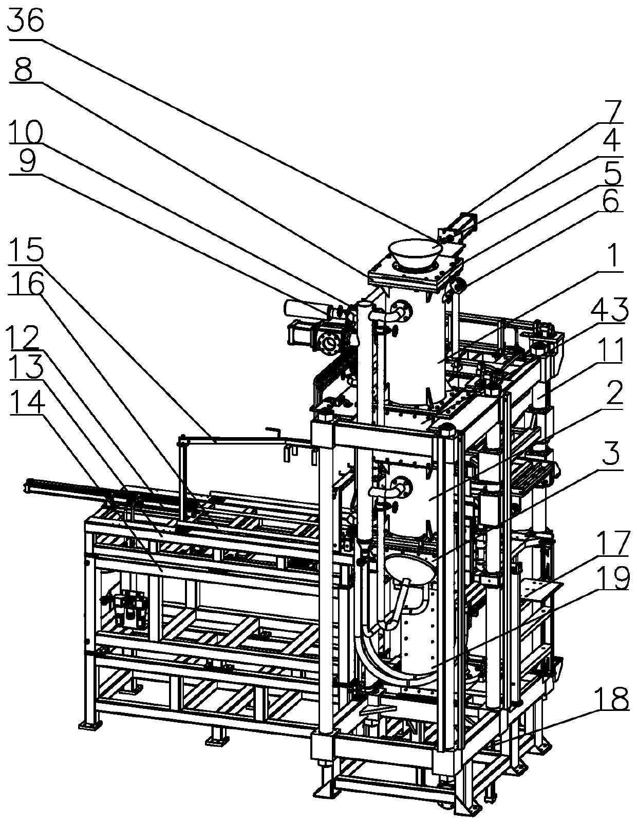 Full-automatic sand casting molding machine for clay sand