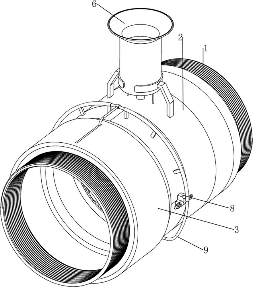 Anti-blocking regulating valve for sewage pipeline of municipal construction site