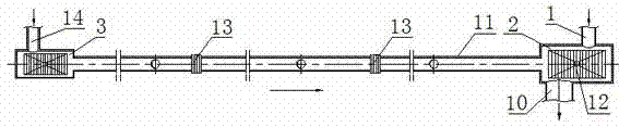 Device and method for dust collection and discharge of sintering flue gas