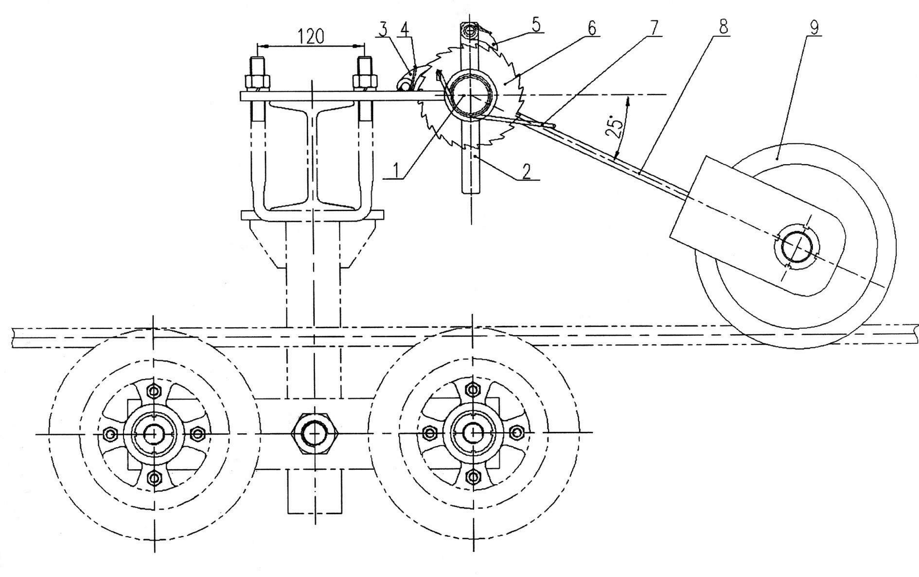 Adjustable ropeway deep-geneva wheel rope dropping preventer