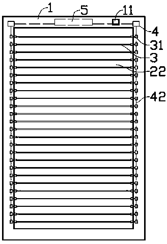 Self-light-adjusting-type clean louver