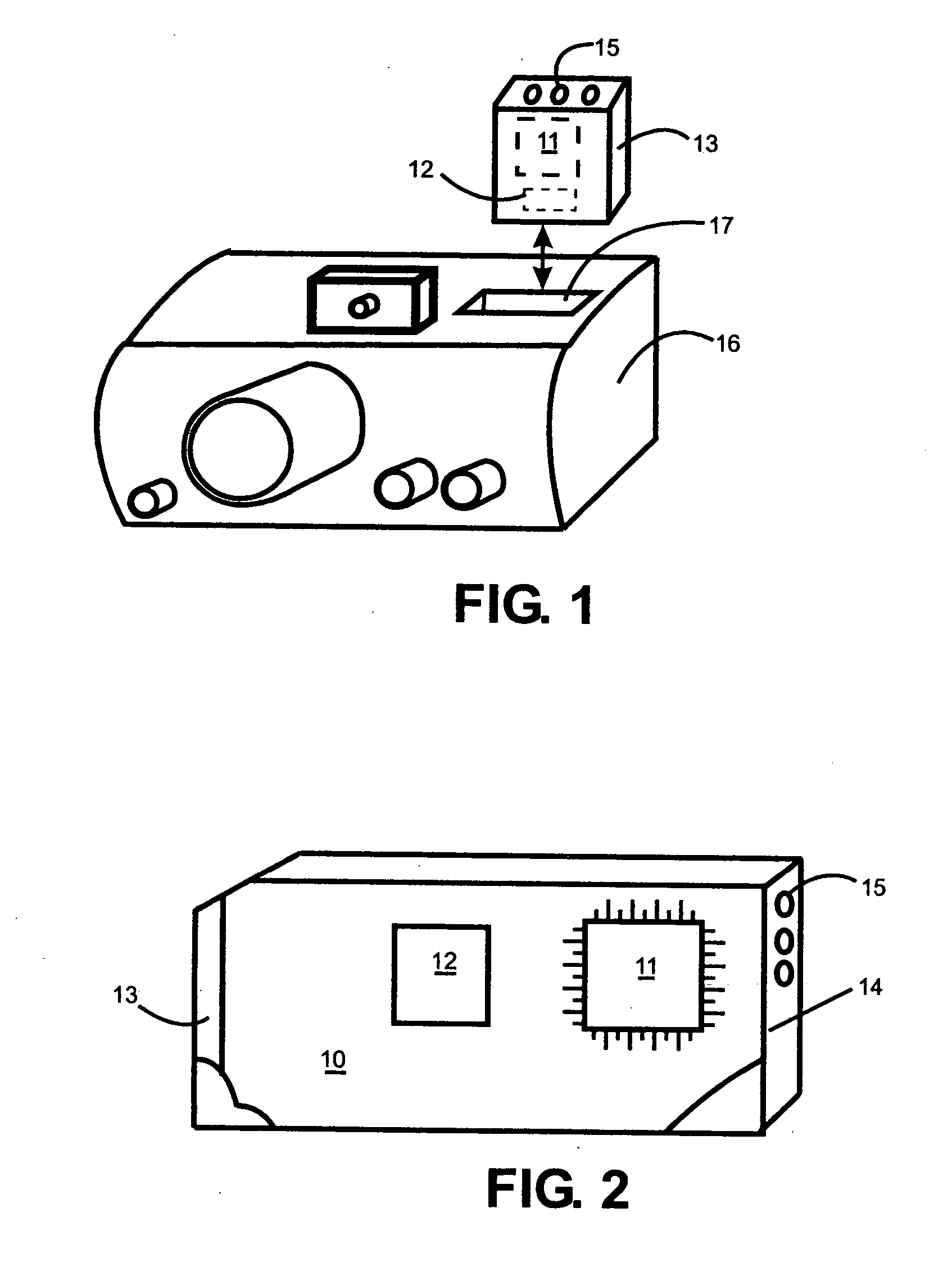 Detachable programmable memory card for a computer controlled instrument with an indicator on the memory card displaying that a predetermined level of the card memory has been used