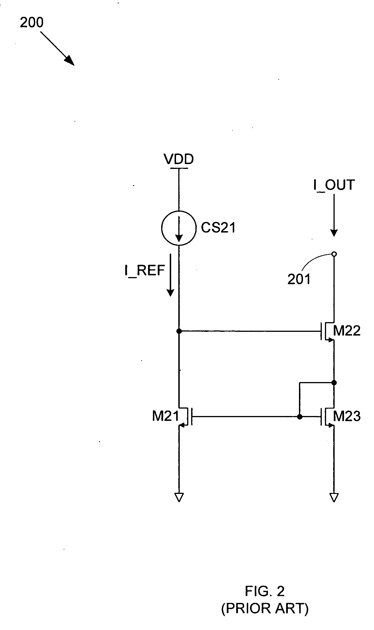 Wide swing, low power current mirror with high output impedance