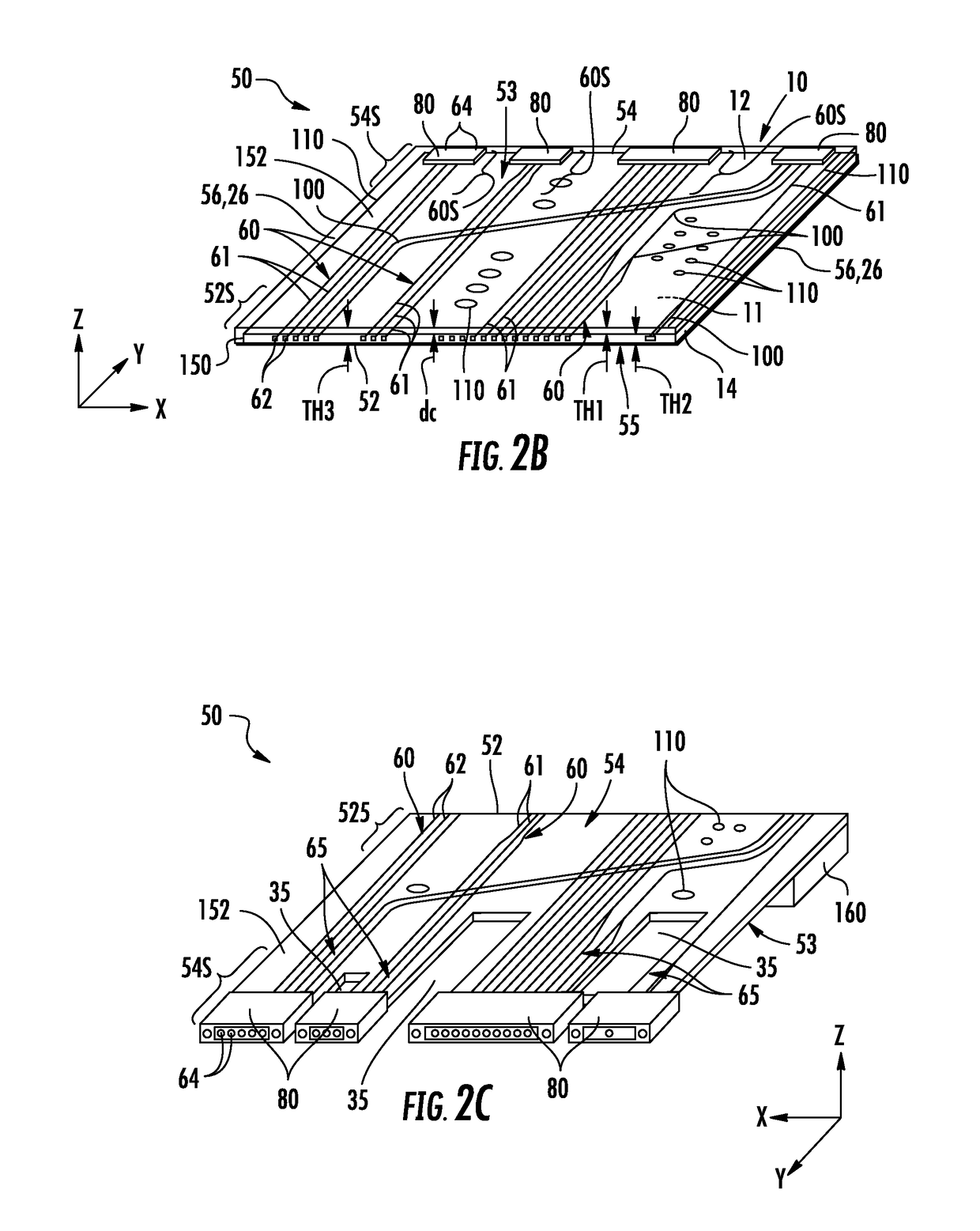 GLASS WAVEGUIDE ASSEMBLIES FOR OE-PCBs AND METHODS OF FORMING OE-PCBs