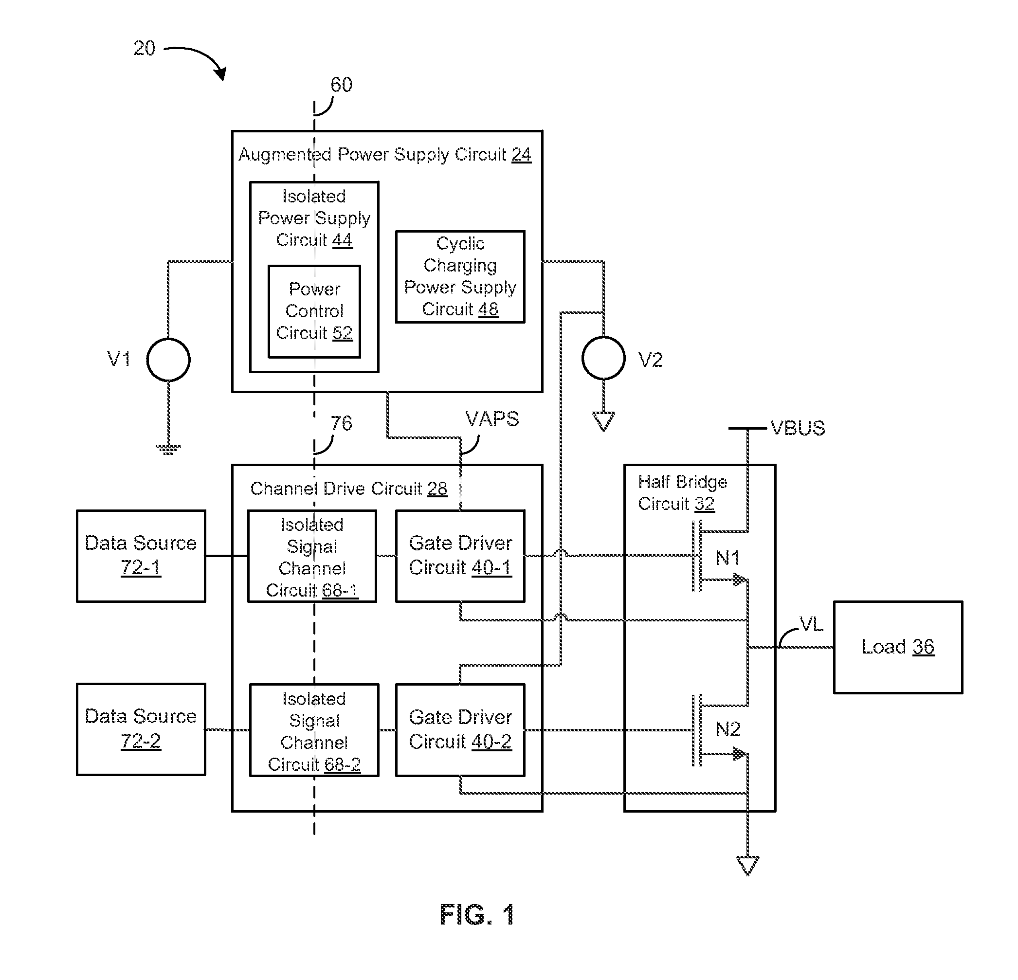 Power supply circuits for gate drivers