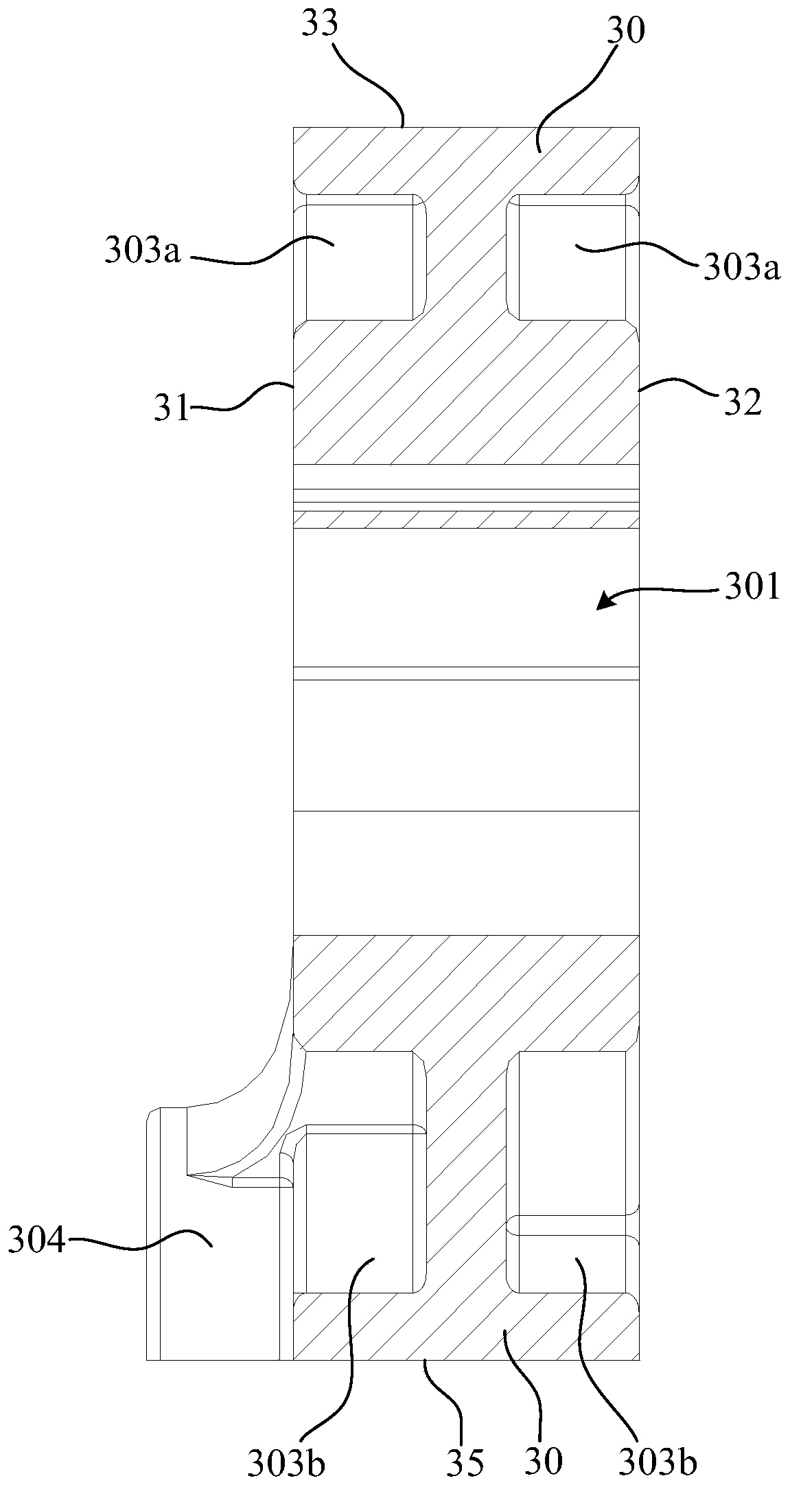 Packaging foam structure