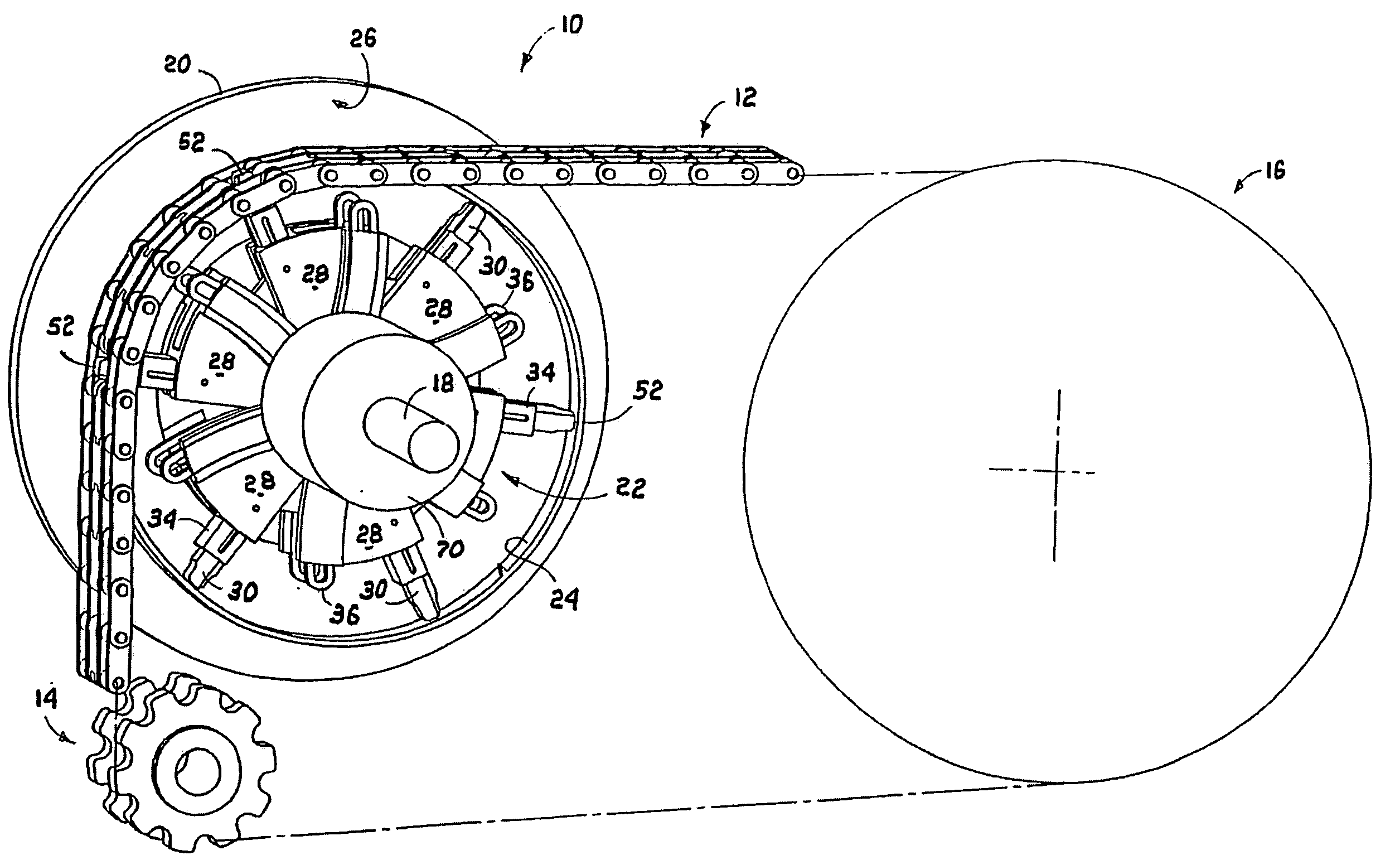 Variable sprocket ivt machine