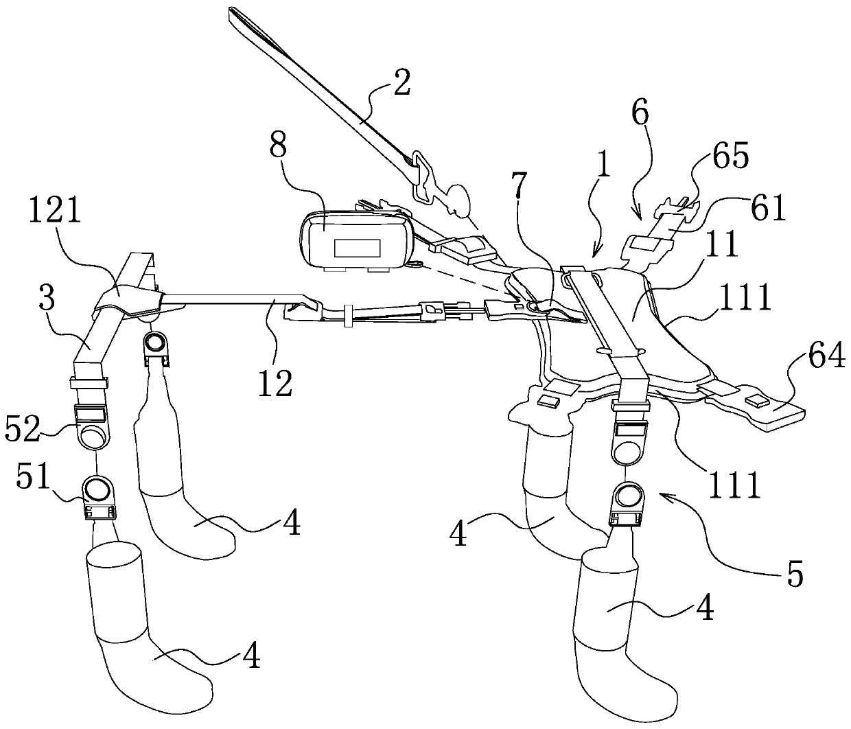 Wearable pet leashing component