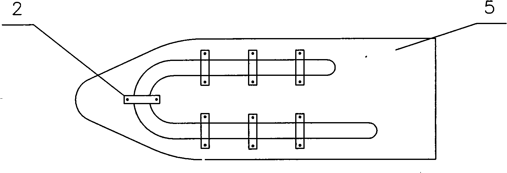 Cooling method and apparatus for cooling circulating water of glass fibre reinforced plastic ship internal-combustion engine