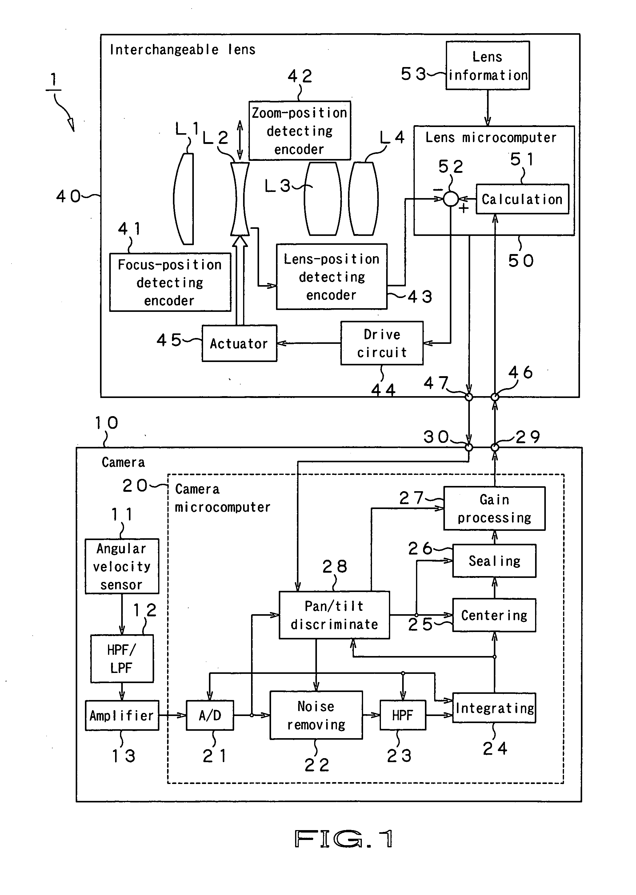 Camera system, camera and interchangeable lens