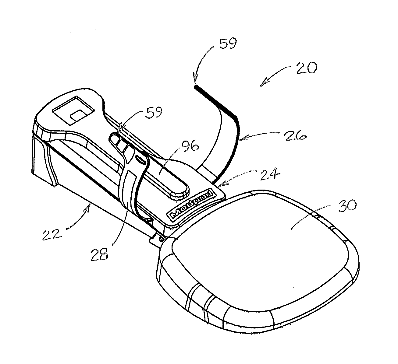 Portable cervical traction device