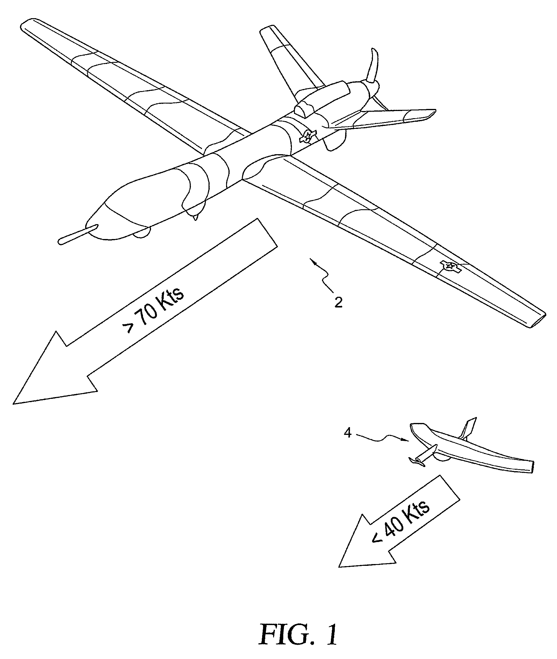 System and method for the retrieval of a smaller unmanned aerial vehicle by a larger unmanned aerial vehicle