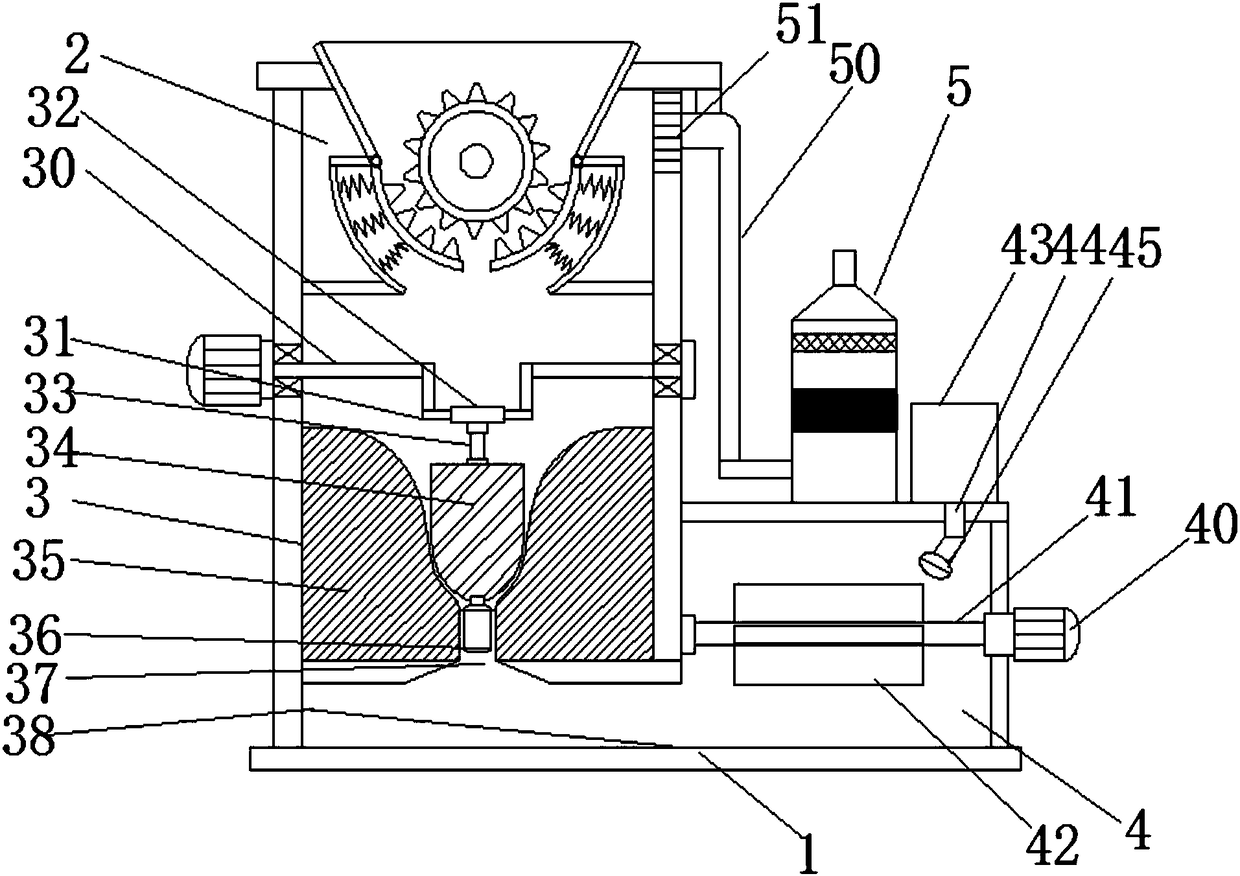 Crushing and disinfection device for waste medicines