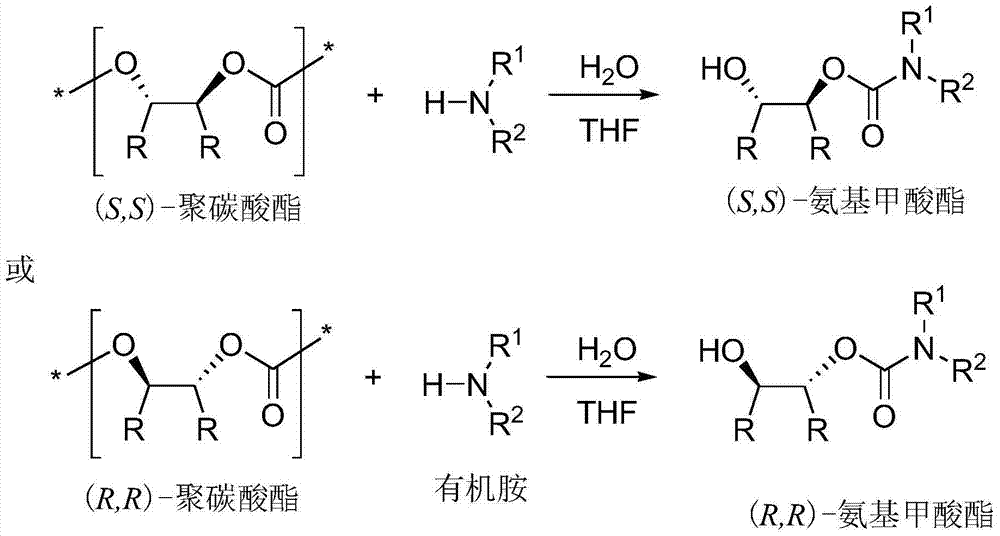 Synthesis method for chiral carbamic acid ester and derivative thereof