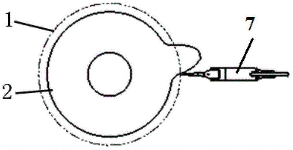 Three-axis linkage-based complicated part accurate measurement central path planning realizing method and device