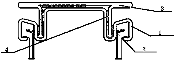 High-heat-insulation fire-proof steel section splicing and spot welding structure