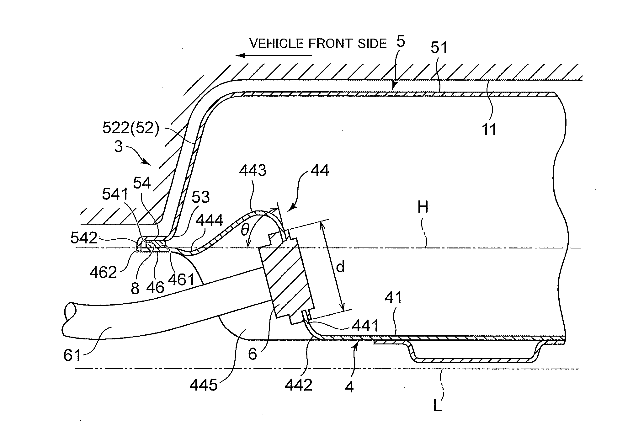 Electric connector attachment structure of battery pack for electric vehicle