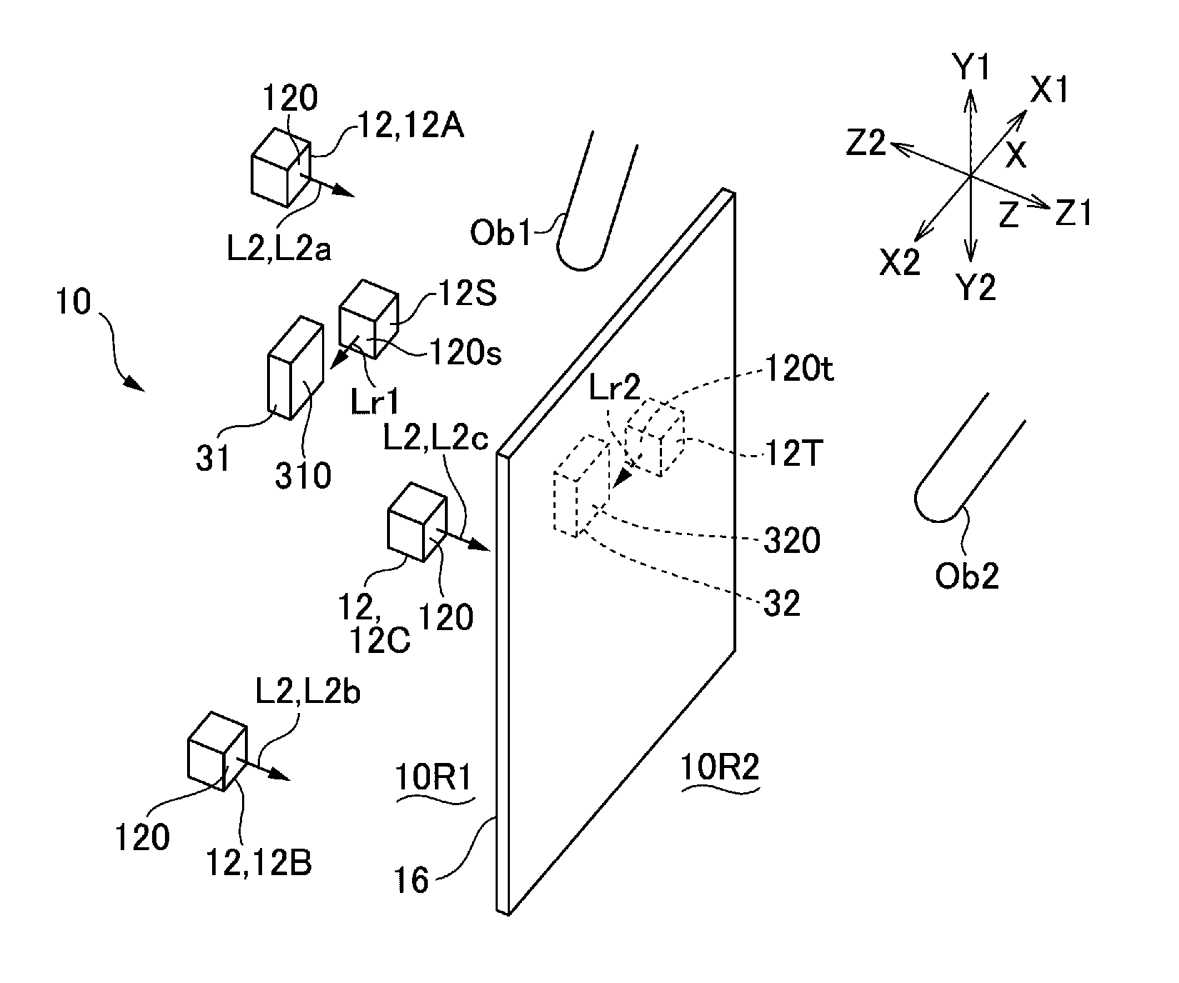 Optical position detection device