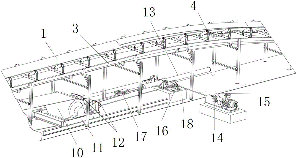 Belt conveyors with tire drive rollers