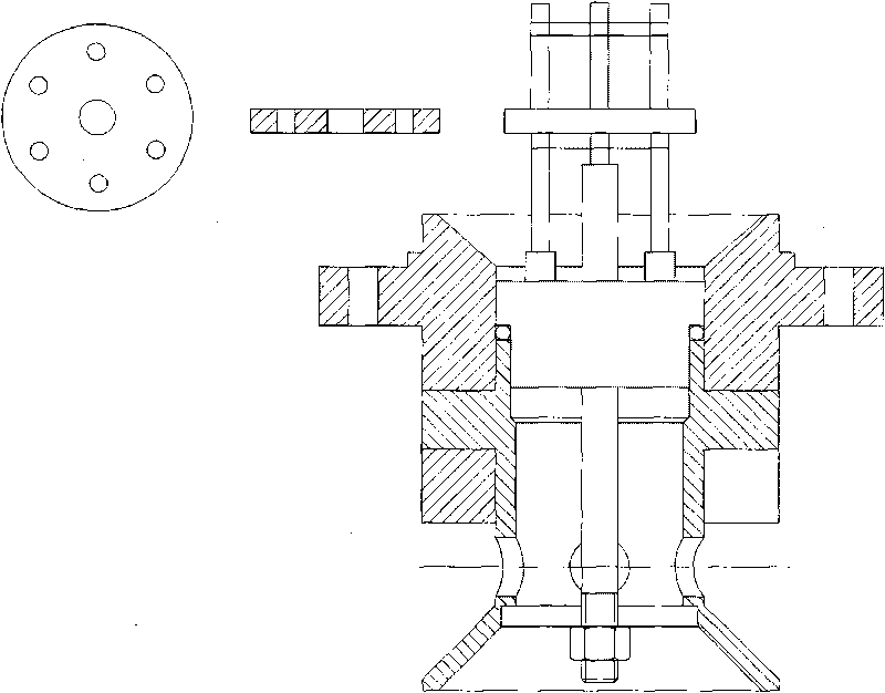 Device for testing burning rate of multi-residue solid propellant