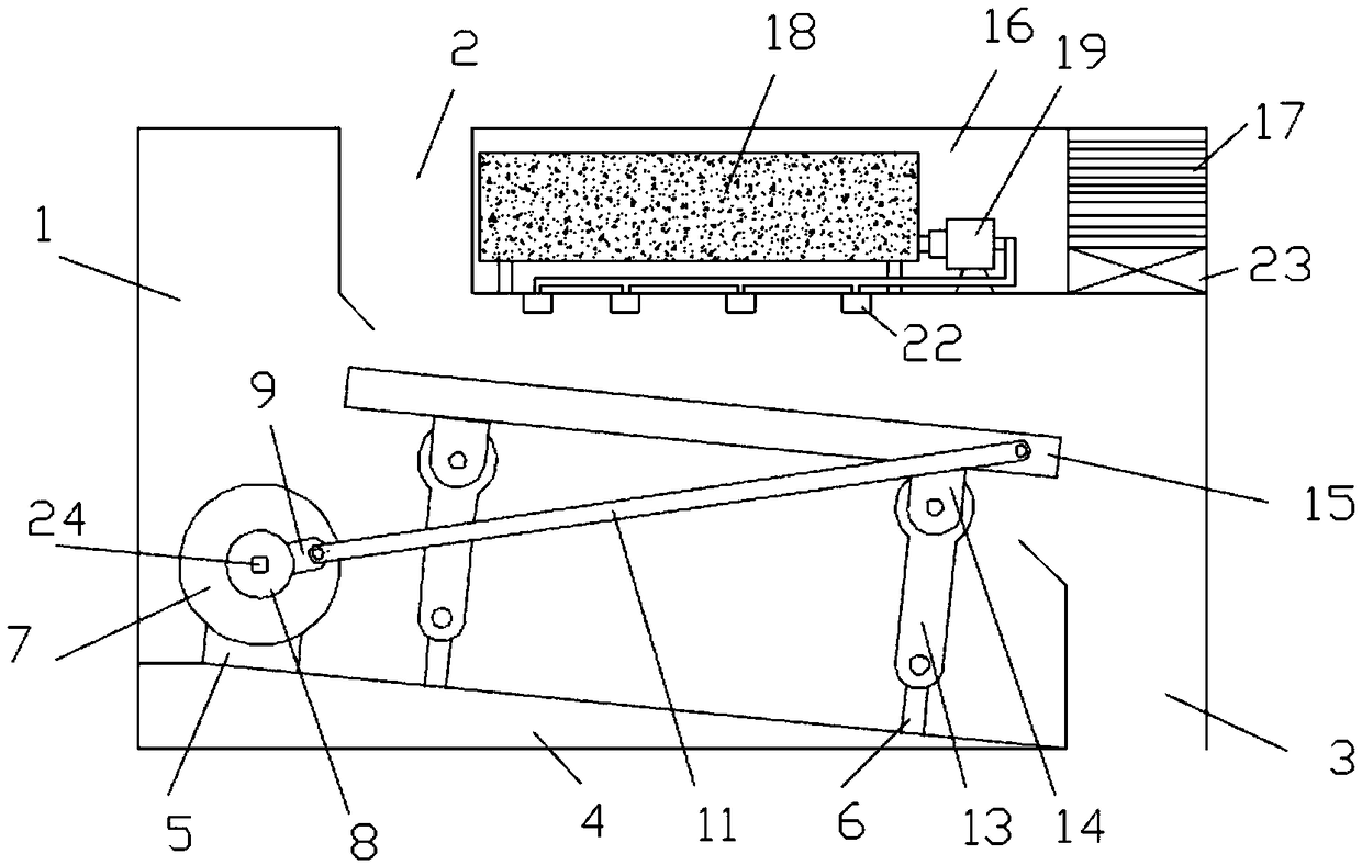 Cleaning device for tea processing