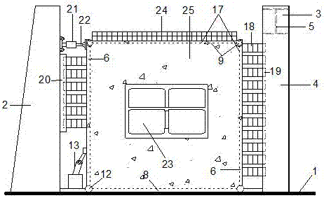 Underground structure quasi-static test device and method