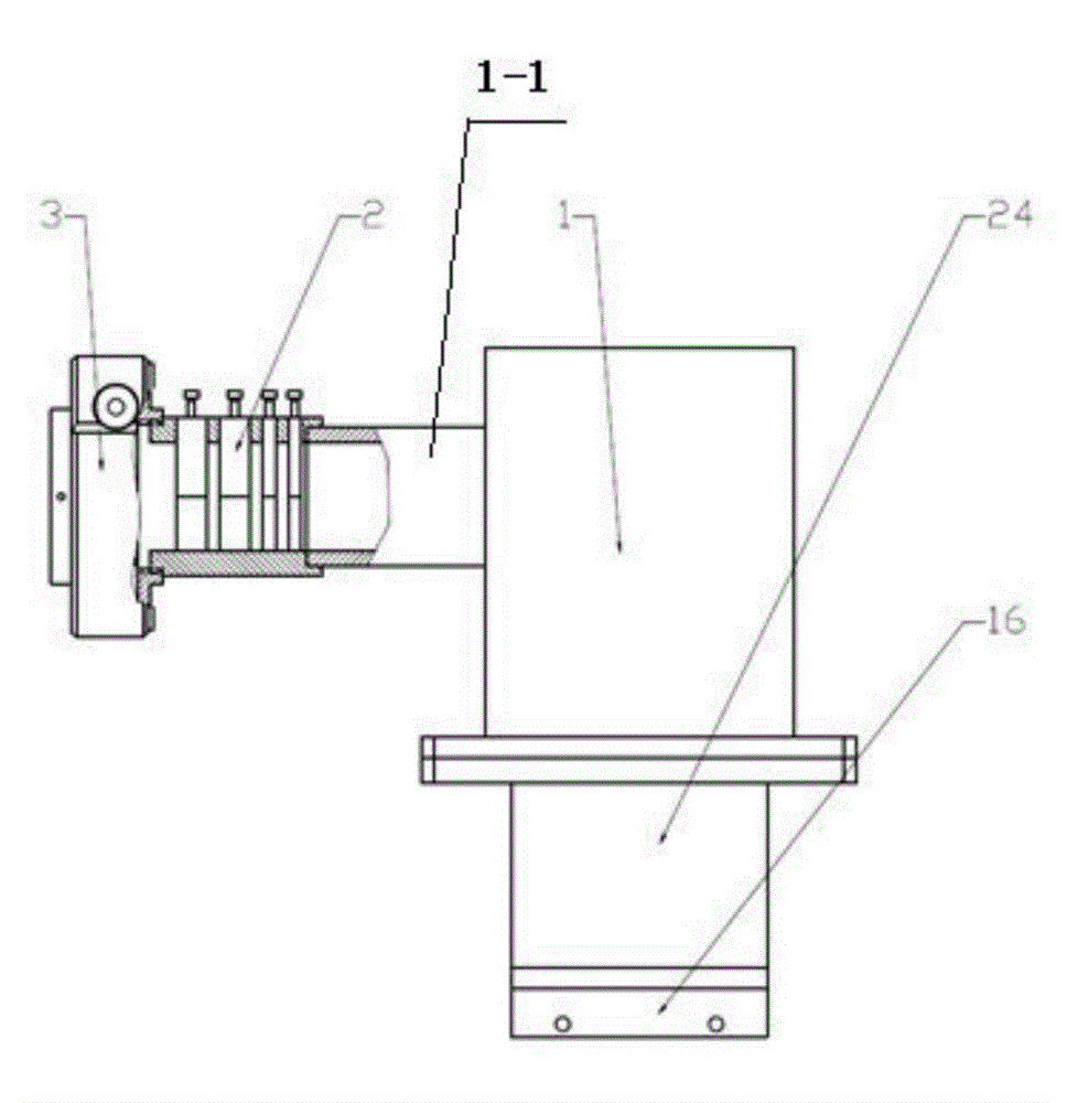 Testing device for radiation luminance gain of ultraviolet image intensifier