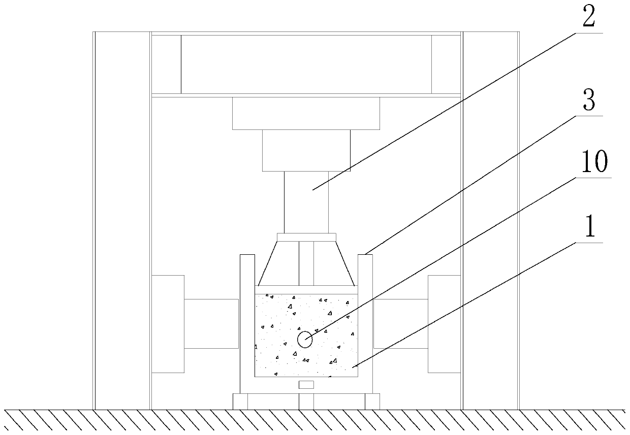 Analog simulation method and device for coal seam water injection hole sealing test