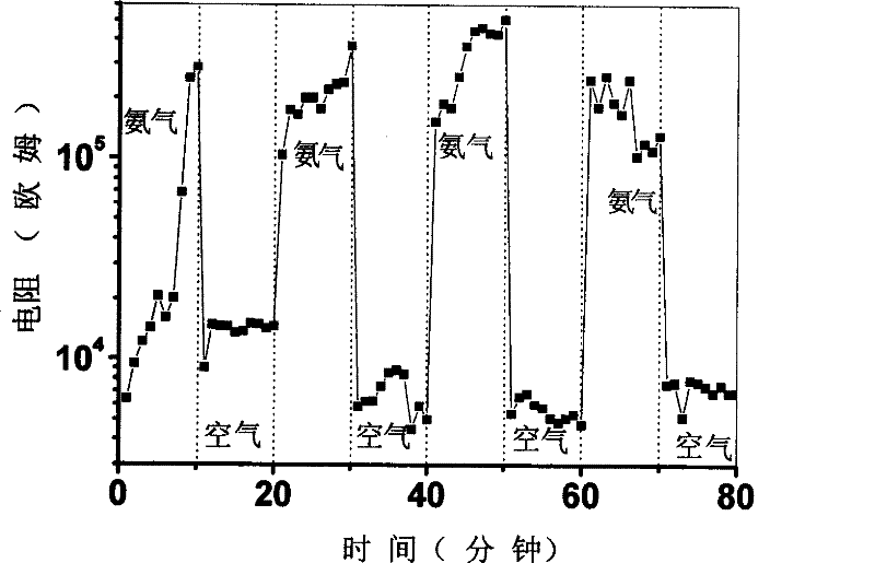 Carbon/silicon heterojunction material having NH3 gas sensitizing effect