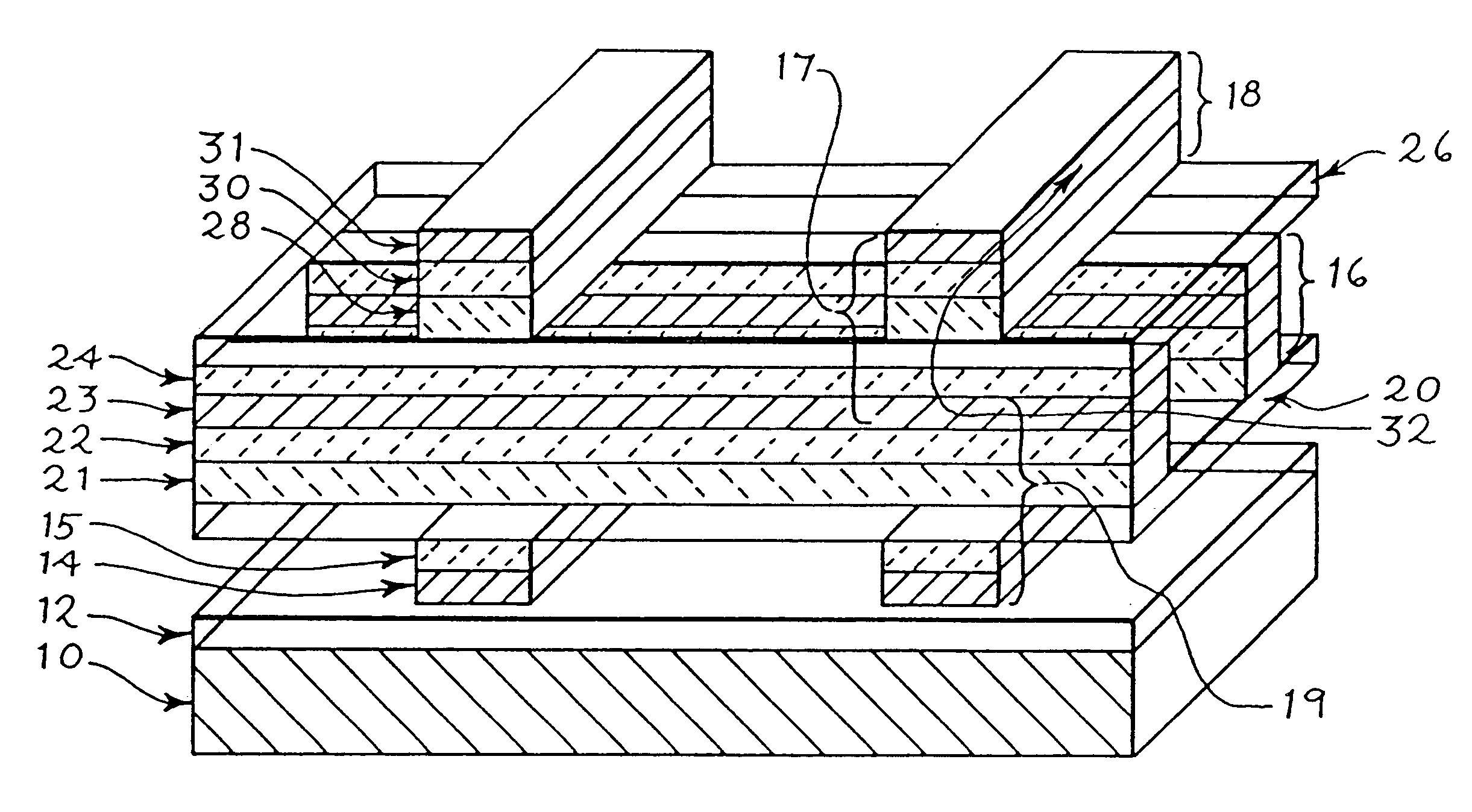 Low cost three-dimensional memory array