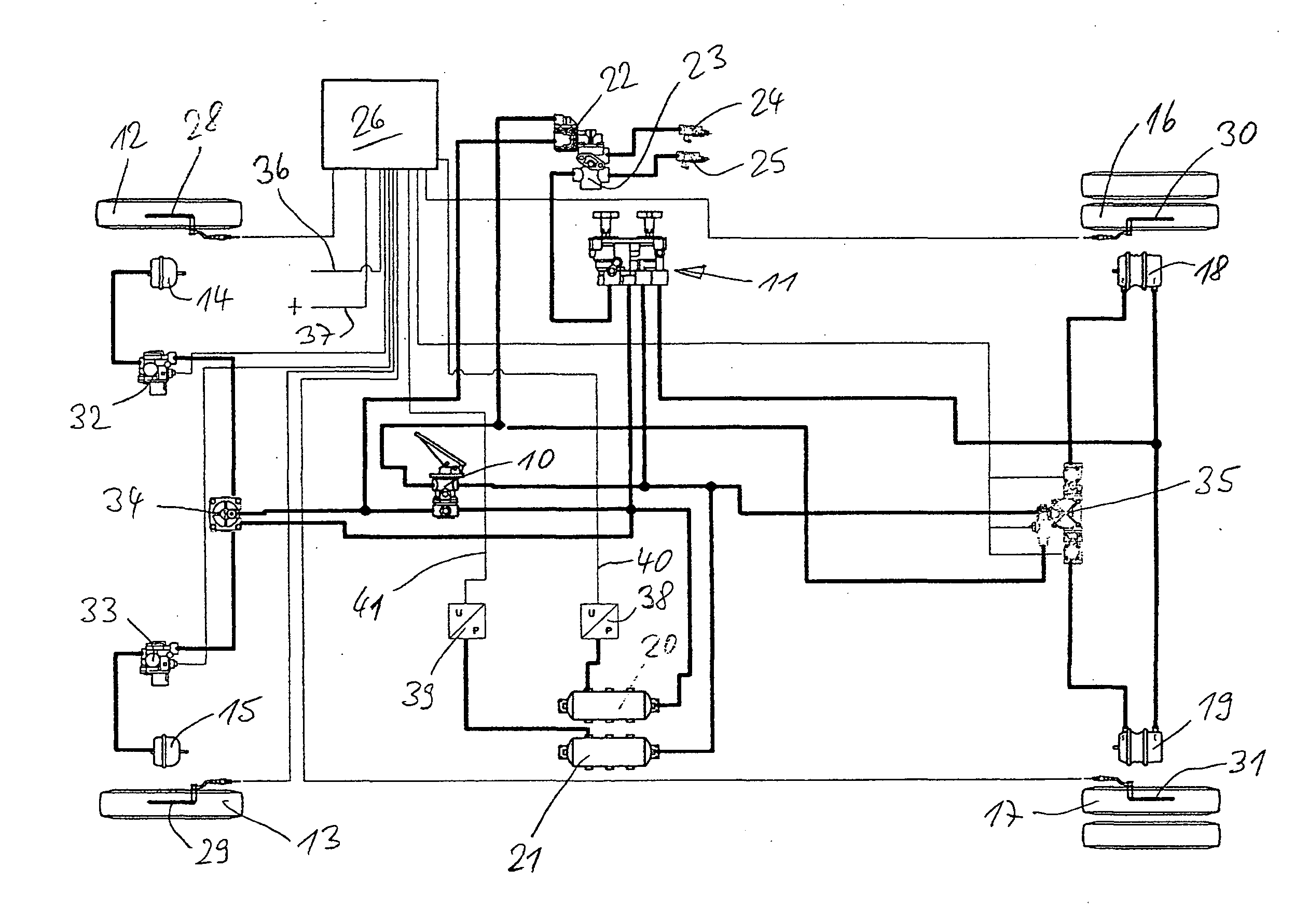 Method and Device for Operating Compressed-Air Brakes