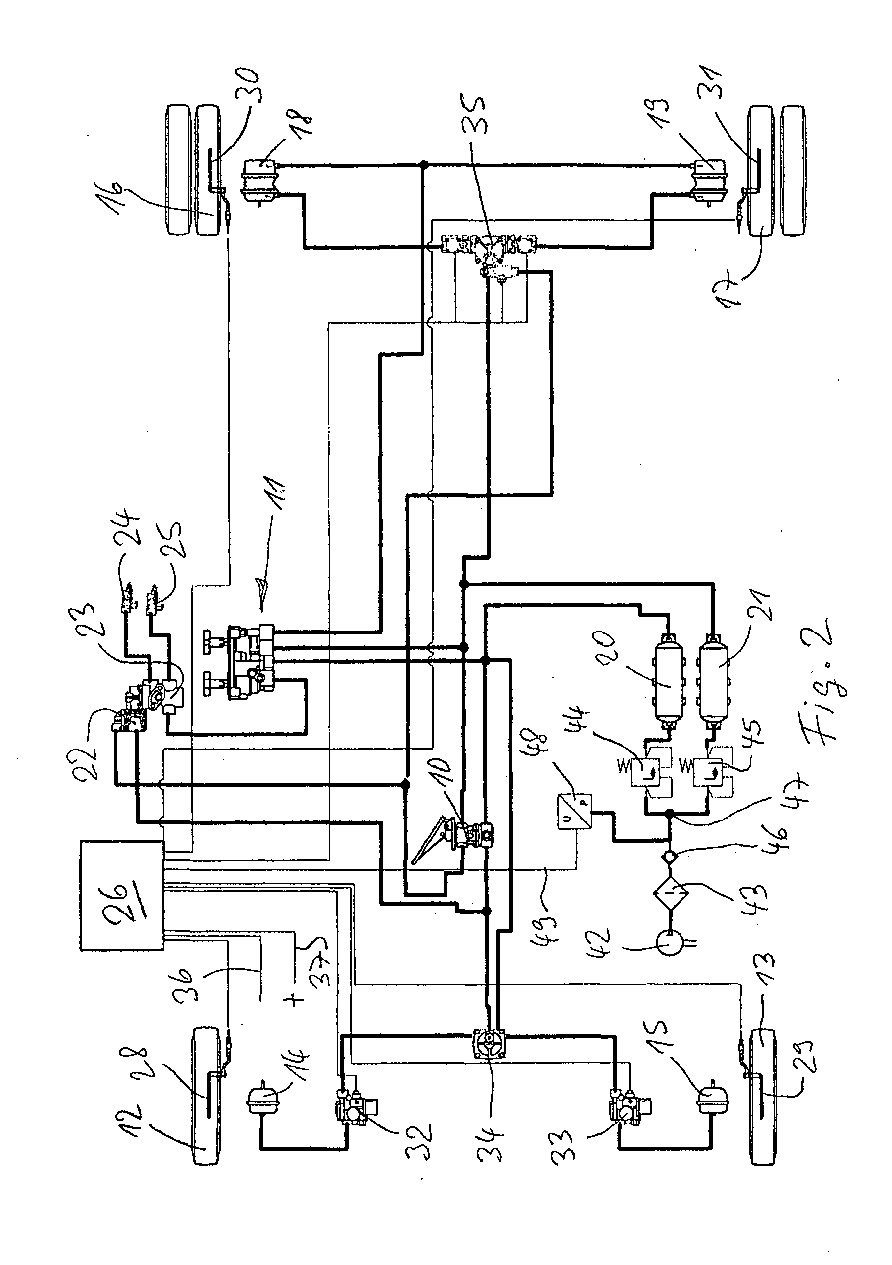 Method and Device for Operating Compressed-Air Brakes