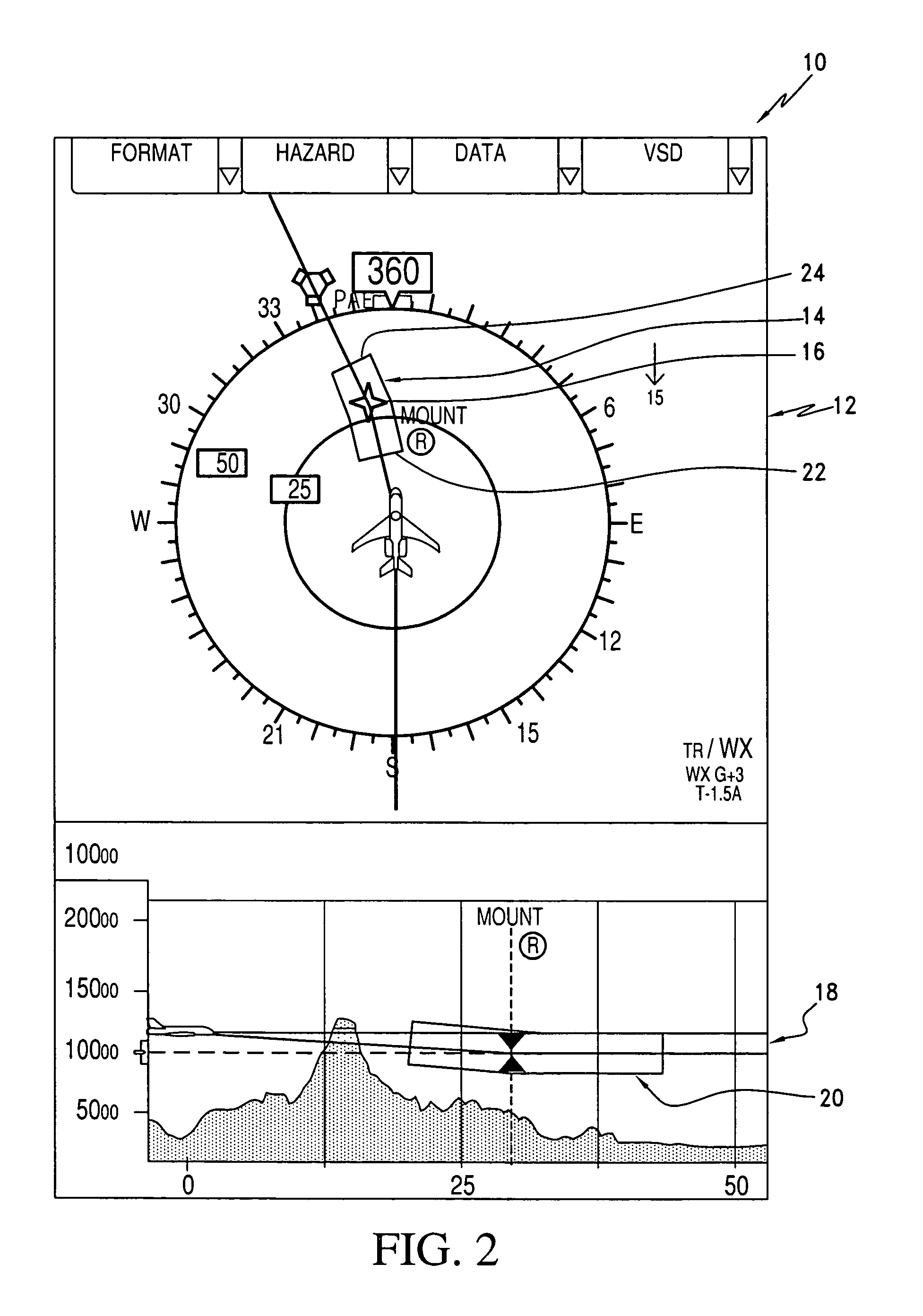 Flight display system with enhanced temporal depiction of navigation information