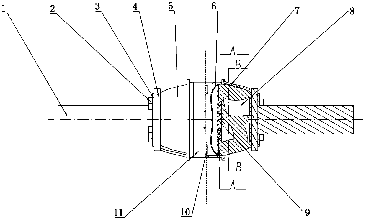 Multi-liquid-chamber annular hydraulic torsional vibration damper