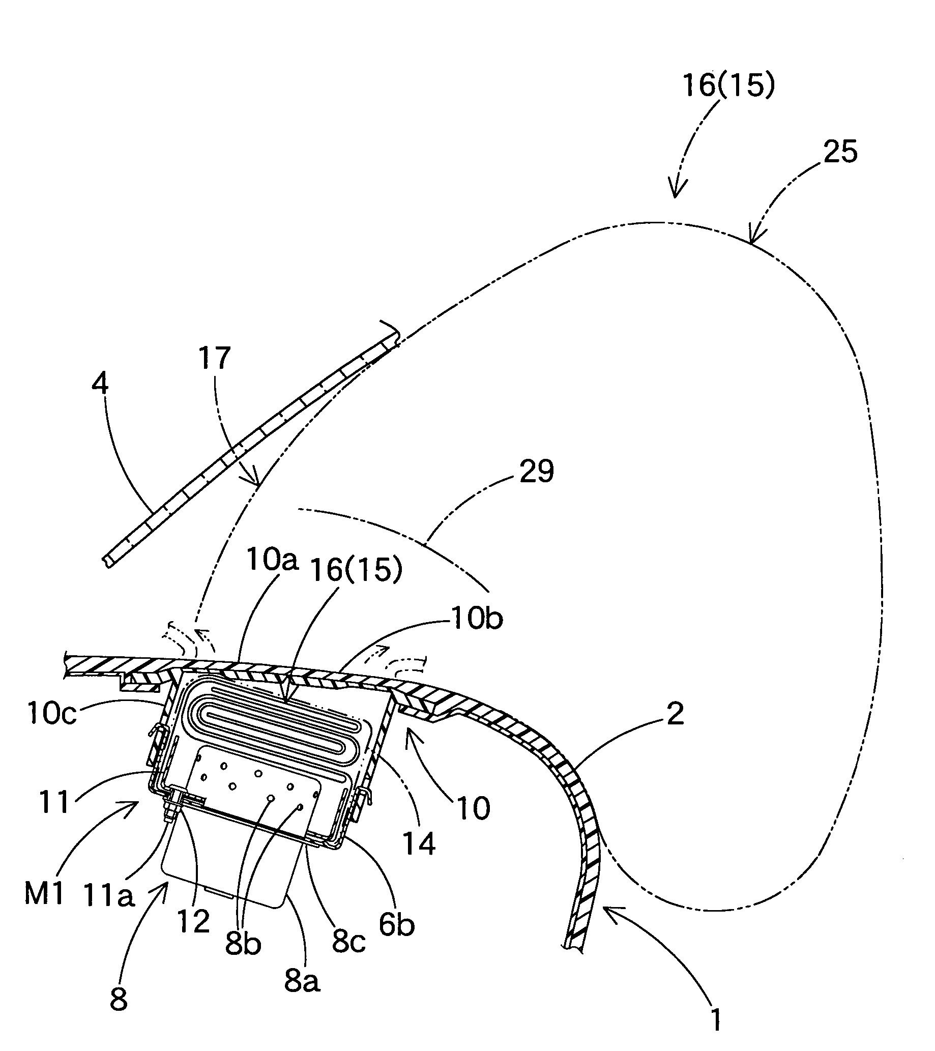 Airbag for front passenger's seat