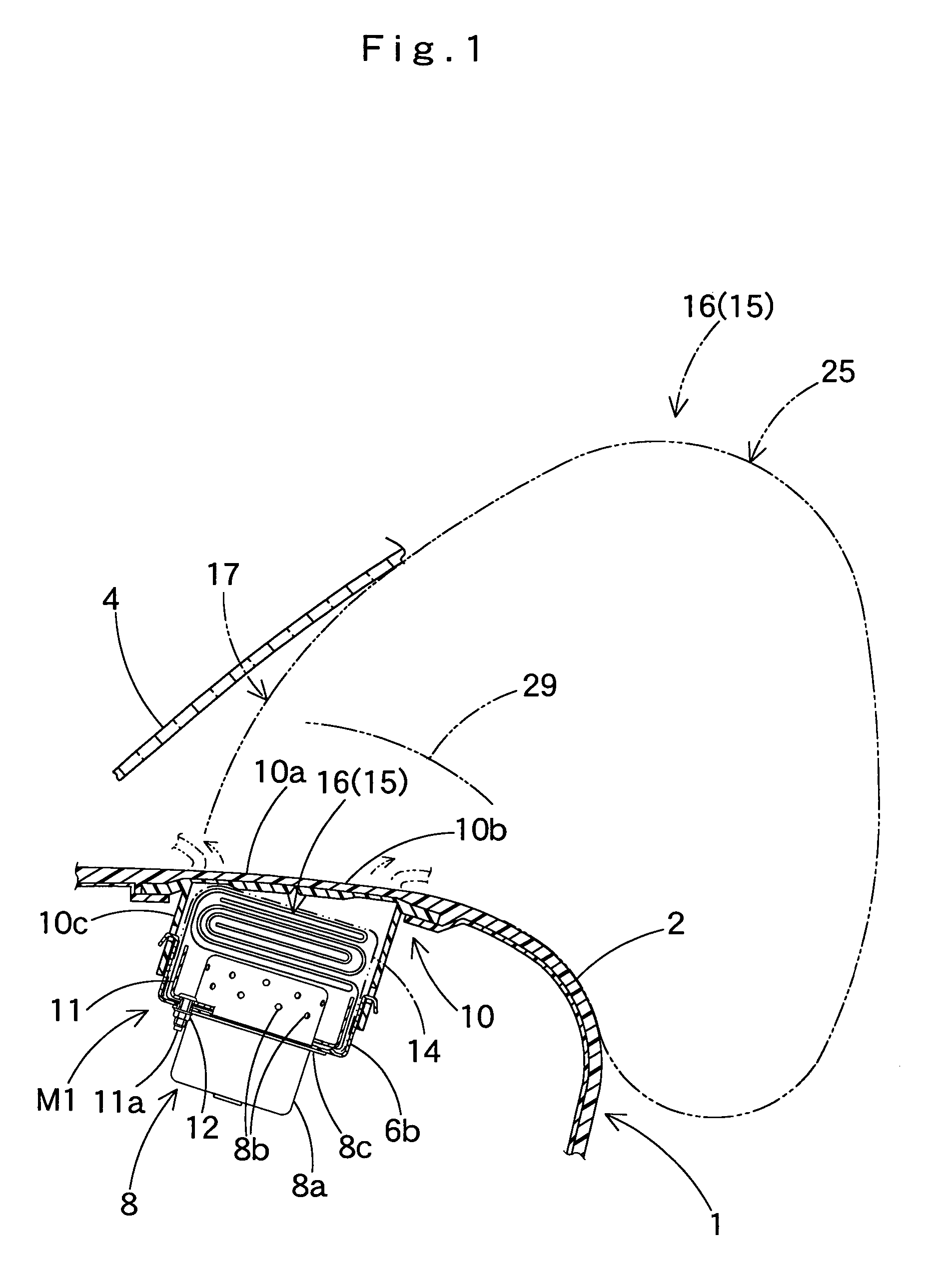 Airbag for front passenger's seat