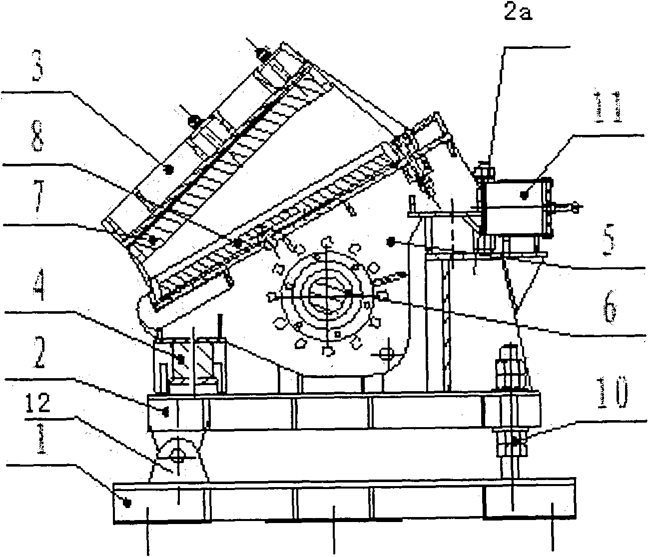 Jaw type vibration crusher