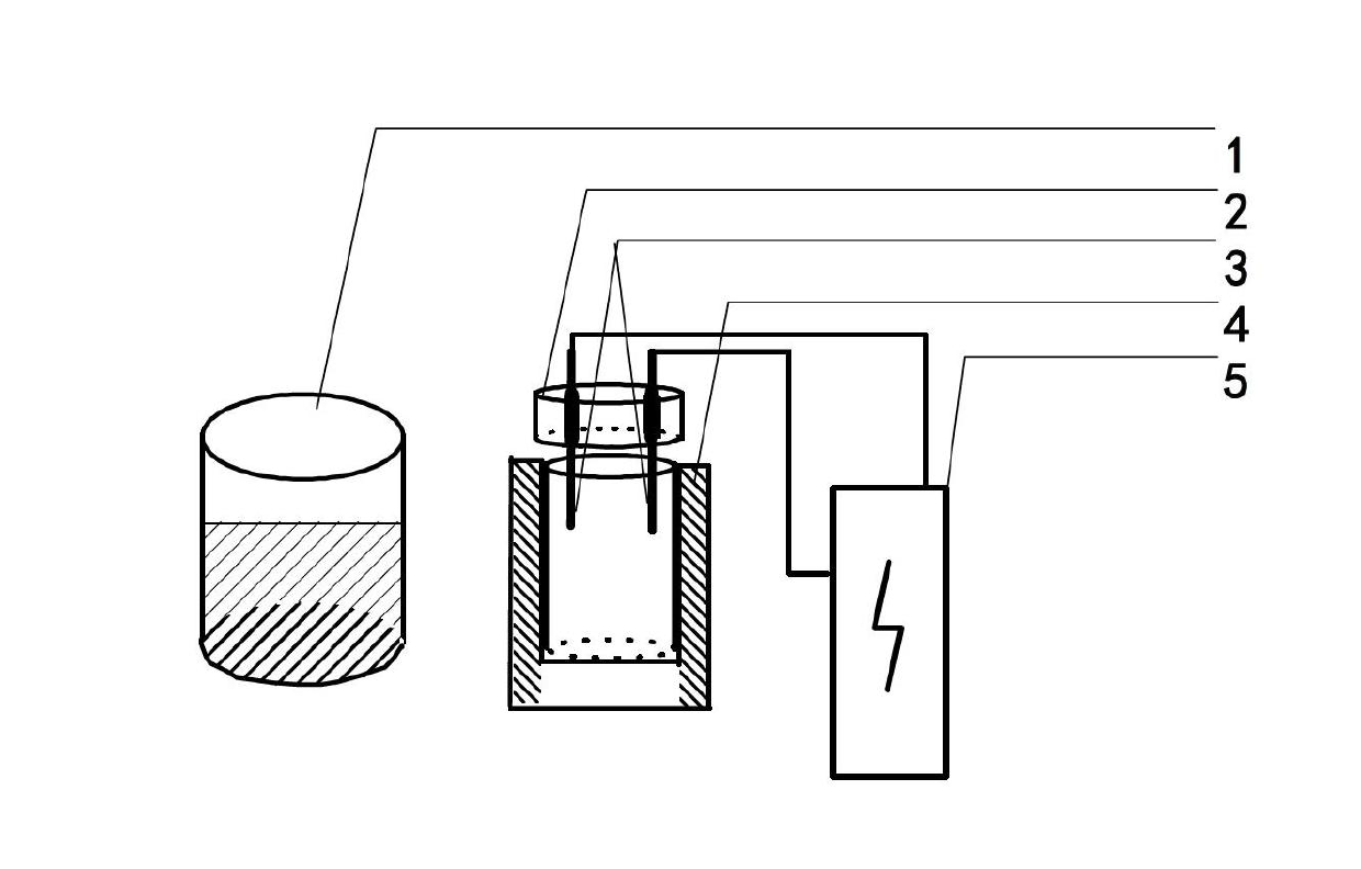 Method for complexly refining aluminum alloy solidified structure by using current and crystal grain refining agent