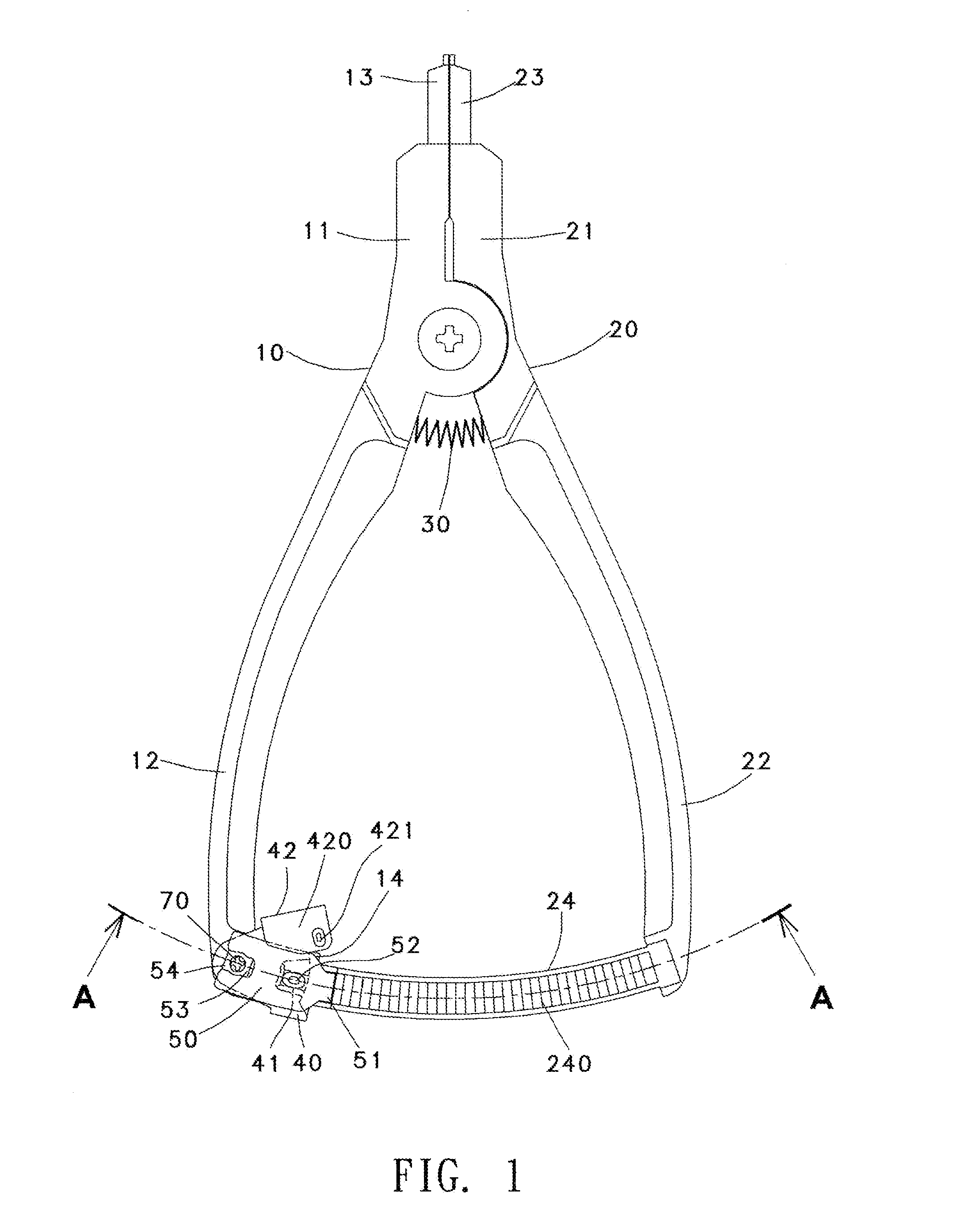 Snap ring pliers