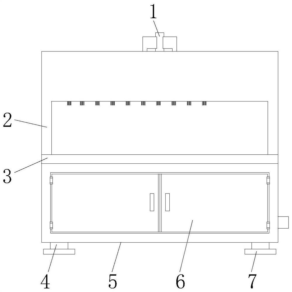 Novel sampling table capable of being automatically cleaned for pathology department